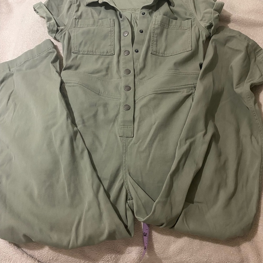 Abercrombie Kids Olive Button-Up Shirt
